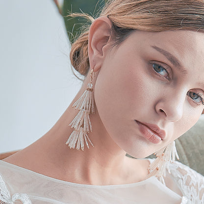 Fashion Tassel Personalized Earrings Wedding Dress Accessories