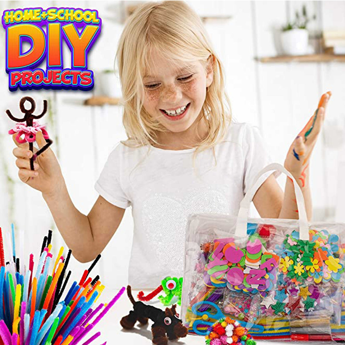 Handmade Toy Set Children's Day Gift Home School Supplies Craft Set DIY Kit
