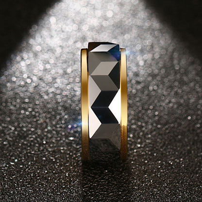 Men's Tungsten Ring Personality Fashion Trend Ornament