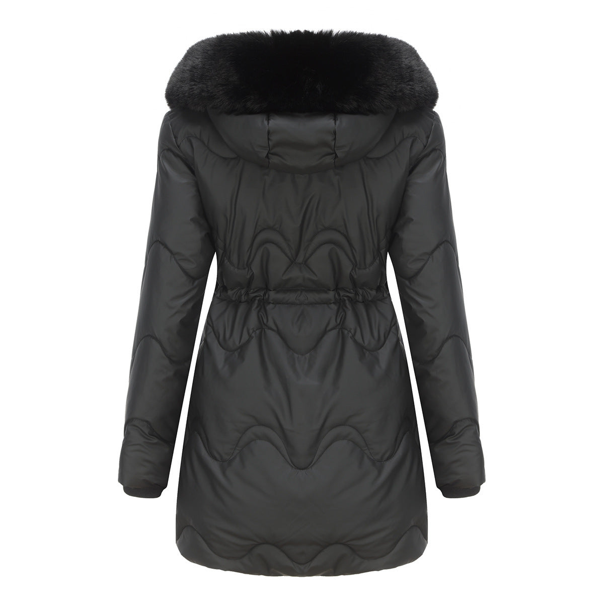 Women's Cotton Clothes Detachable Hat Wool Autumn And Winter Warm