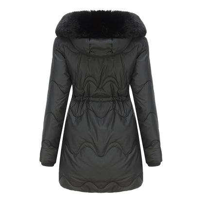 Women's Cotton Clothes Detachable Hat Wool Autumn And Winter Warm