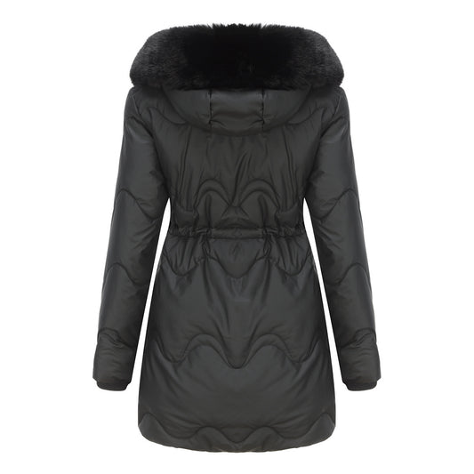 Women's Cotton Clothes Detachable Hat Wool Autumn And Winter Warm